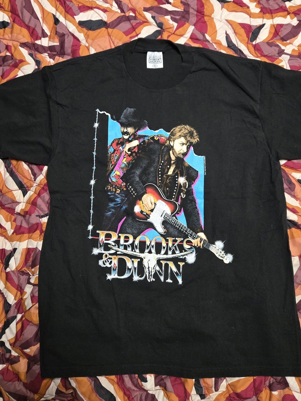 1992 Brooks & Dunn Trail Drive Tour T-Shirt LIKE NEW XL